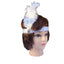 12x 1920s FLAPPER HEADBAND Headpiece Feather Sequin Charleston Gatsby Party BULK - White-3