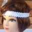 3x 1920s FLAPPER HEADBAND Headpiece Feather Sequin Charleston Costume Gatsby - White-3