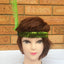 6x 1920s FLAPPER HEADBAND Headpiece Feather Sequin Charleston Costume Party BULK - Green-3