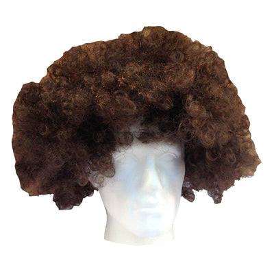 DELUXE AFRO WIG Curly Hair Costume Party Fancy Disco Circus 70s 80s Dress Up - Brown-0