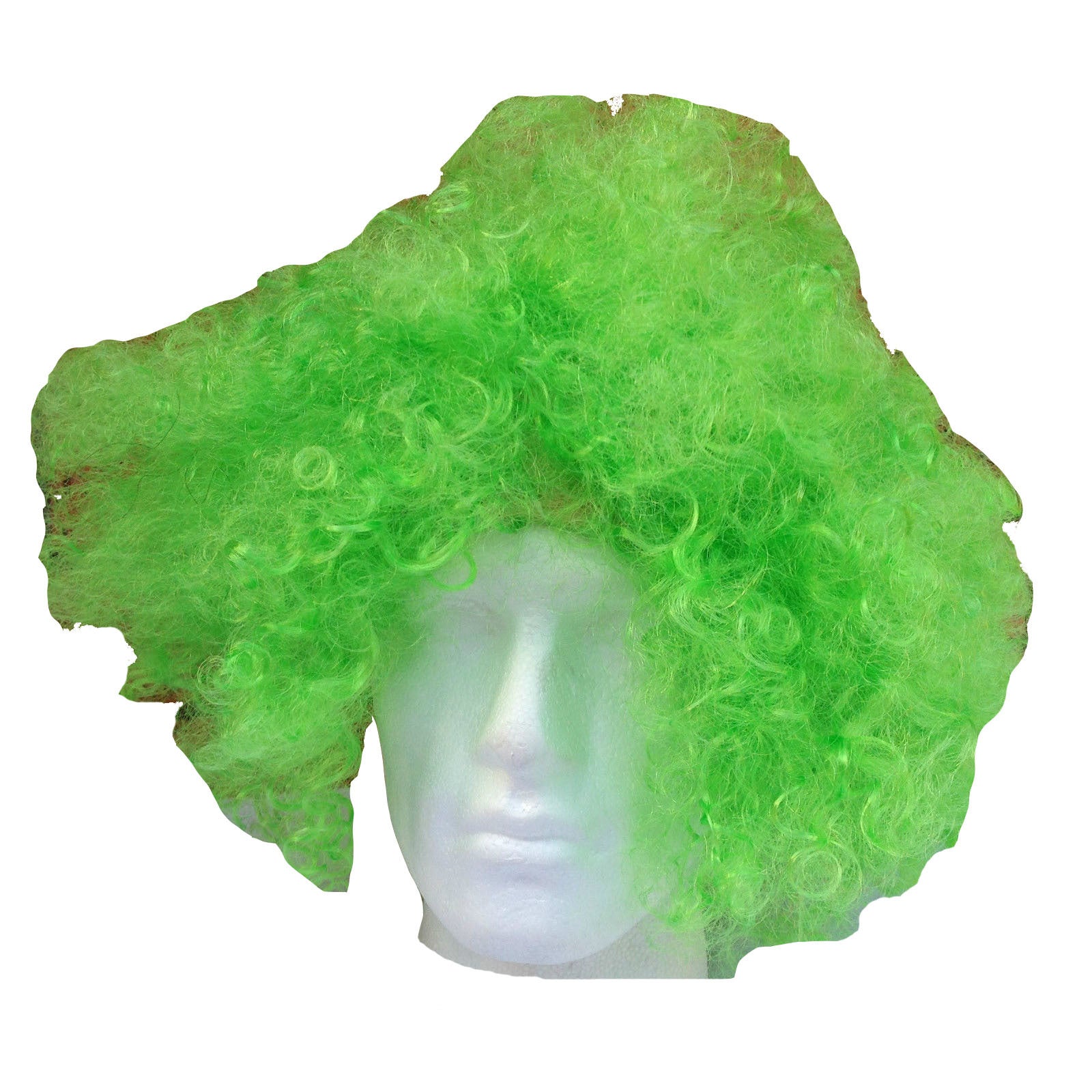 DELUXE AFRO WIG Curly Hair Costume Party Fancy Disco Circus 70s 80s Dress Up - Green-0