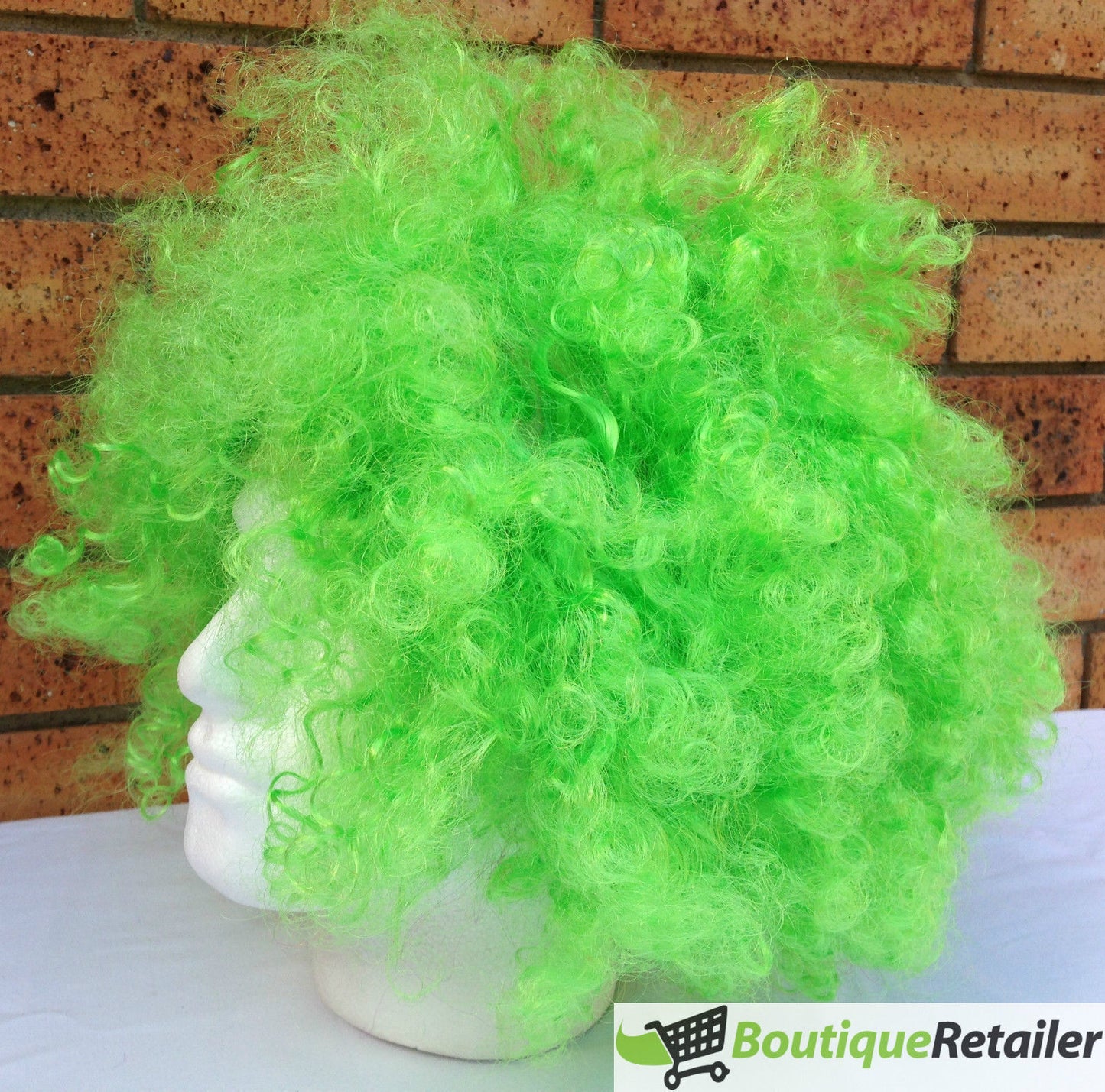 DELUXE AFRO WIG Curly Hair Costume Party Fancy Disco Circus 70s 80s Dress Up - Green-2