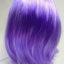 Bob Wig Costume Short Straight Fringe Cosplay Party Full Hair Womens Fancy Dress - Purple-3