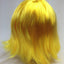 Bob Wig Costume Short Straight Fringe Cosplay Party Full Hair Womens Fancy Dress - Yellow-3