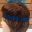 1920s FLAPPER HEADBAND Headpiece Feather Sequin Charleston Costume Gatsby Dance - Blue-3