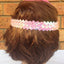 1920s FLAPPER HEADBAND Headpiece Feather Sequin Charleston Costume Gatsby Dance - Light Pink-4