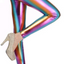 DELUXE METALLIC LEGGINGS Shiny Neon Stretch Dance Costume Fancy Dress Party - Rainbow-0