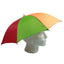 2x RAINBOW UMBRELLA HAT Rain Beach Sun Rain Cap Costume Camping Fishing Hunting-6