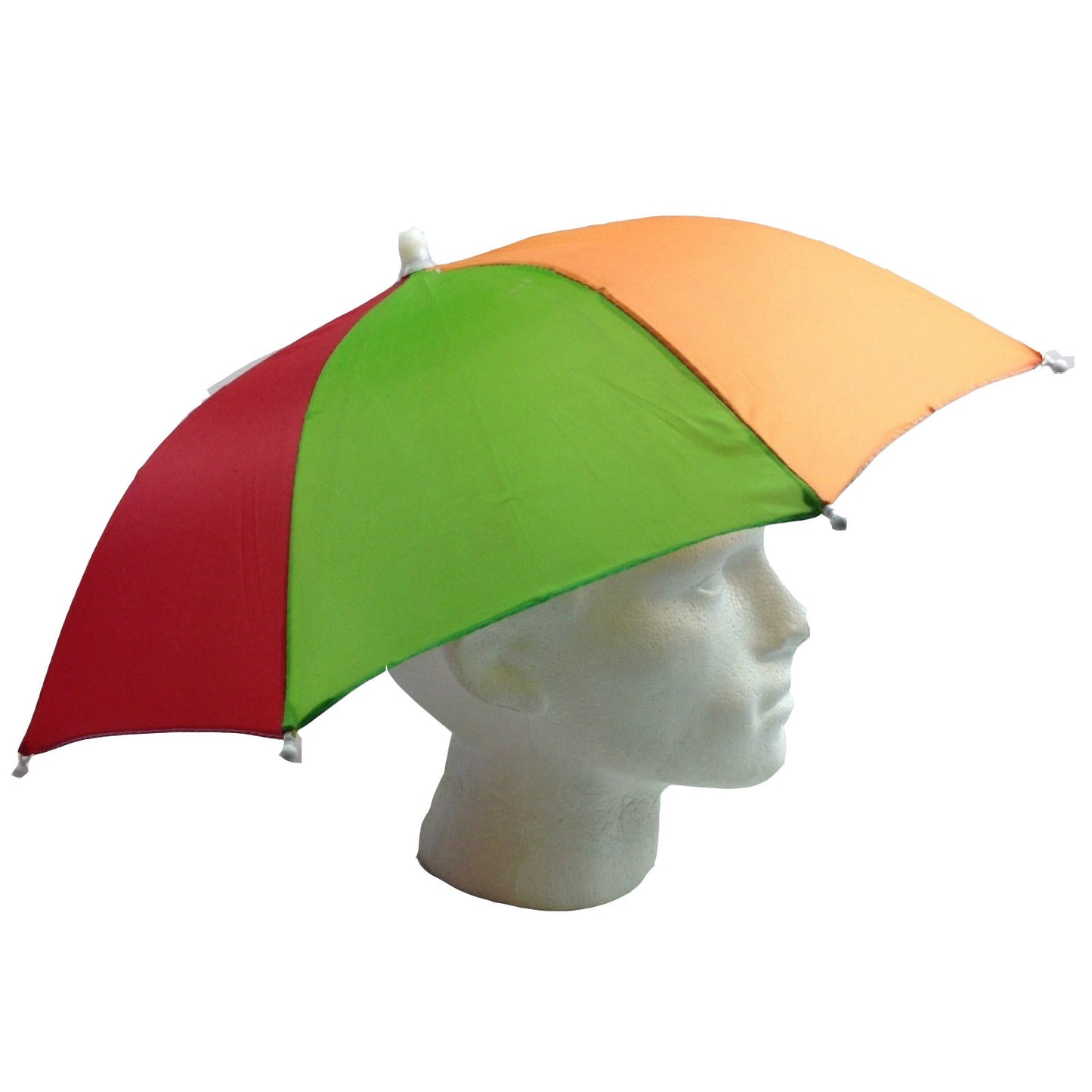 2x RAINBOW UMBRELLA HAT Rain Beach Sun Rain Cap Costume Camping Fishing Hunting-6