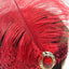 WIDE FLAPPER HEADBAND Feather Sequin Costume Gatsby Charleston Headpiece 1920s - Red-3