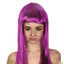 LONG WIG Straight Party Hair Costume Fringe Cosplay Fancy Dress 70cm Womens - Fuchsia (22455)-0