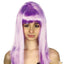 LONG WIG Straight Party Hair Costume Fringe Cosplay Fancy Dress 70cm Womens - Light Purple (22457)-1