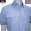 Bisley Mens Short Sleeve Check Shirt Checkered 100% Cotton Casual Business Work - Red - S-2