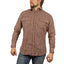 Mens FLANNELETTE SHIRT Check 100% COTTON Flannel Vintage Long Sleeve - 97 (Full Placket) - S-0