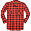 Mens 100% Cotton Flannelette Shirt Long Sleeve Check Authentic Flannel - Red/Black - XXL-5