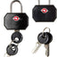 1 Pack of 2 Lewis N. Clark TSA Key Locks Luggage Travel Padlock Keyed - Black-2