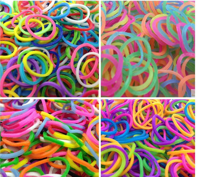 4800 LOOM BANDS Rubber Refill Kit DIY Magical Bracelet 192 S Clips 16 Hooks BULK - Mystery Pack (Assorted Colours)-0