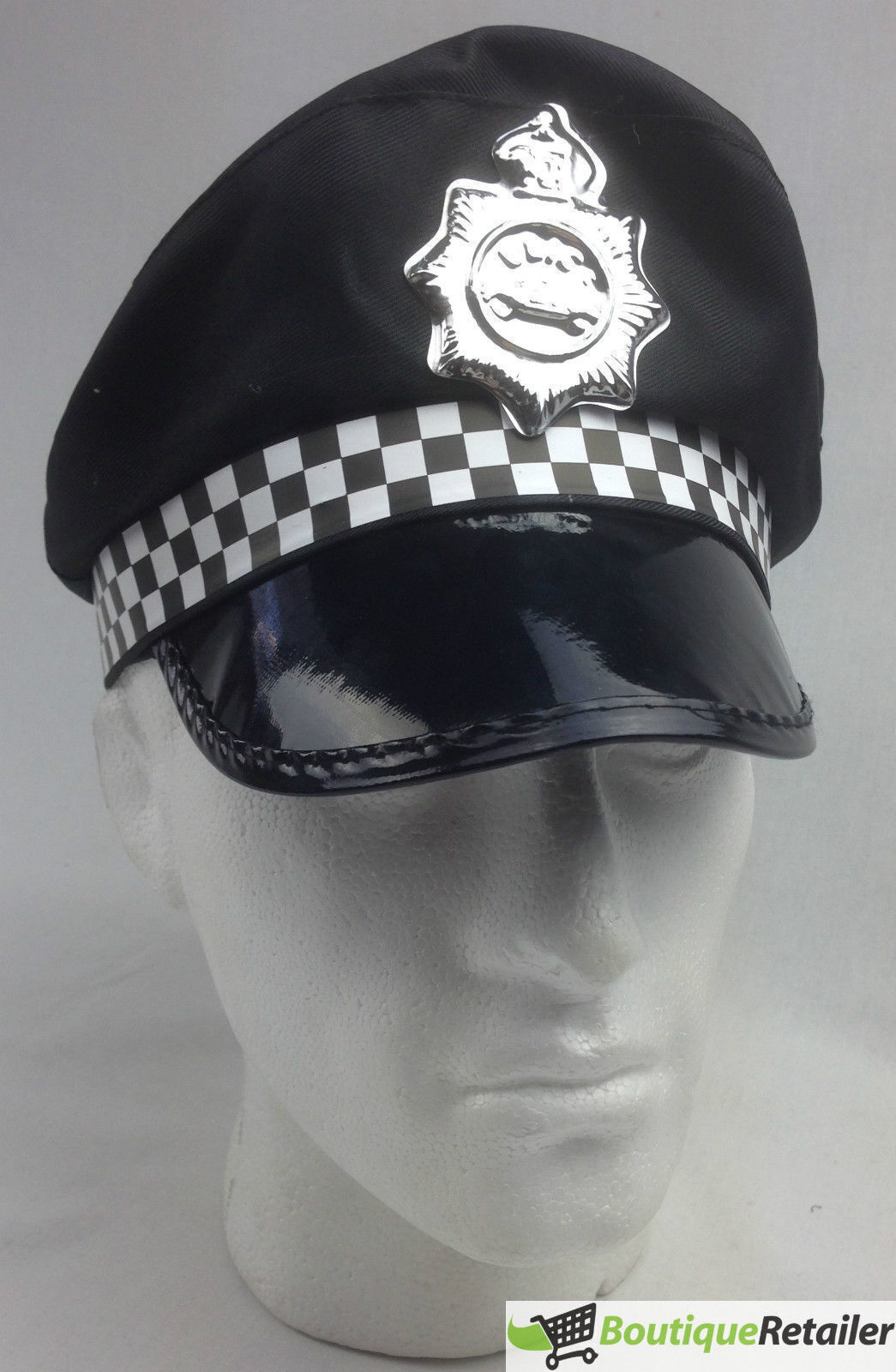 Police Officer Captain HAT Pilot Cop Navy Sailor Costume Party Cap Fancy Dress-2