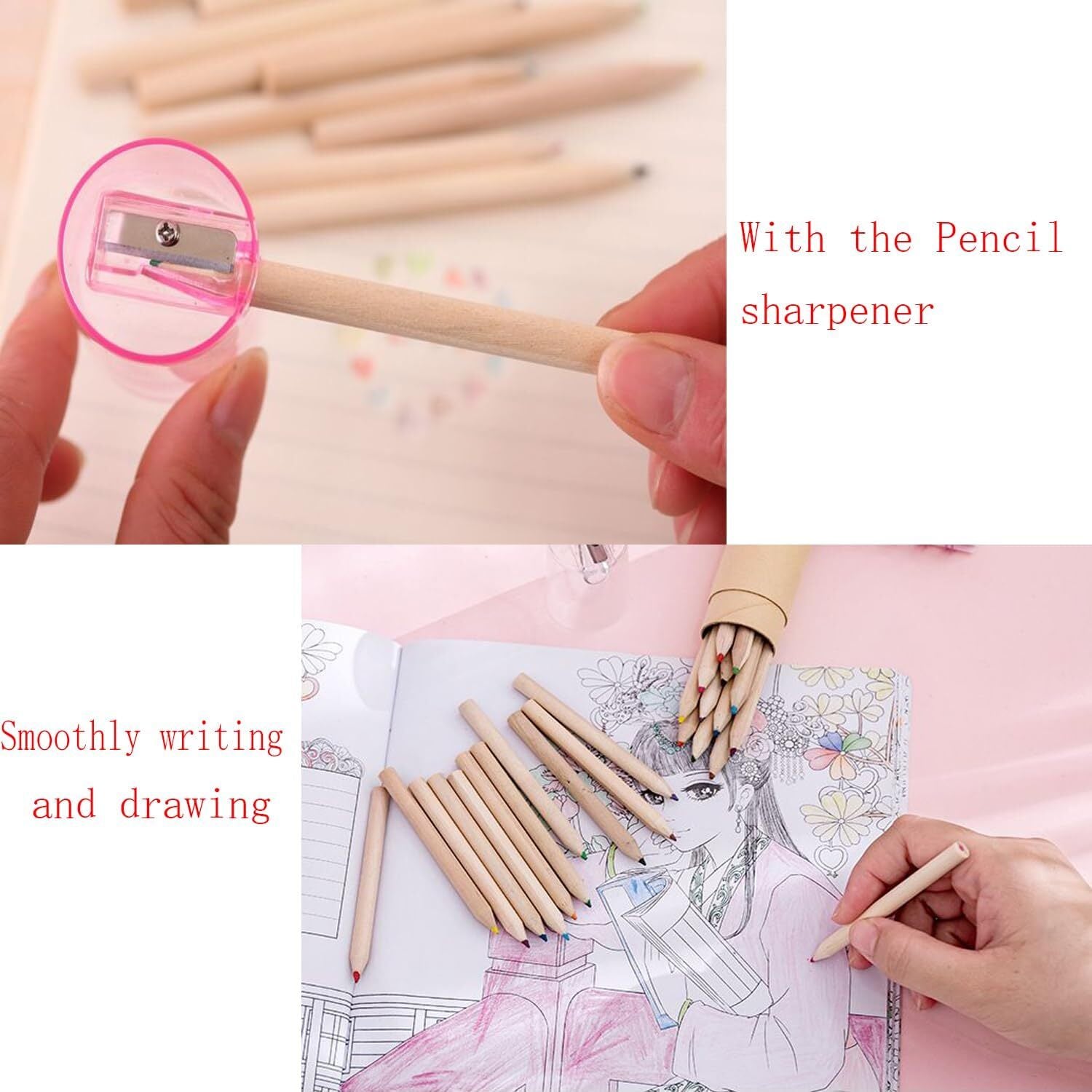 18pcs Mini Colour Pencils Junior Artist Coloured Pencils Kids Drawing Pencil-6