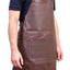 Pierre Cardin Professional Leather Apron Butcher Woodwork Hairdressing Barber Chef - Brown-0