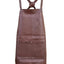 Pierre Cardin Professional Leather Apron Butcher Woodwork Hairdressing Barber Chef - Brown-4