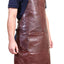 Pierre Cardin Professional Leather Apron Butcher Woodwork Hairdressing Barber Chef - Chestnut-0