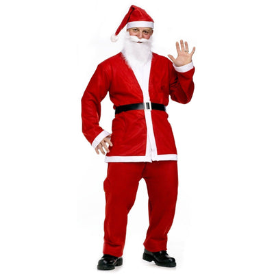 ADULT SANTA CLAUS COSTUME Suit Father Xmas Party Outfit Father Christmas-0