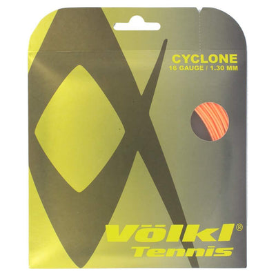 1 Pack Volkl Cyclone 16g/1.30mm Tennis Racquet Strings - Fluro Orange-0