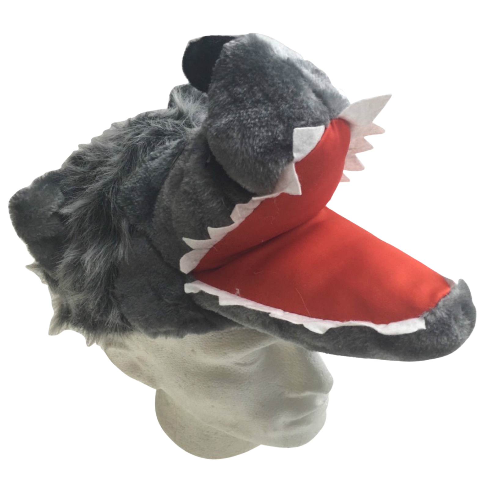 WOLF HAT Funny Party Costume Adult Childrens Animal Fancy Dress Halloween Cap-0