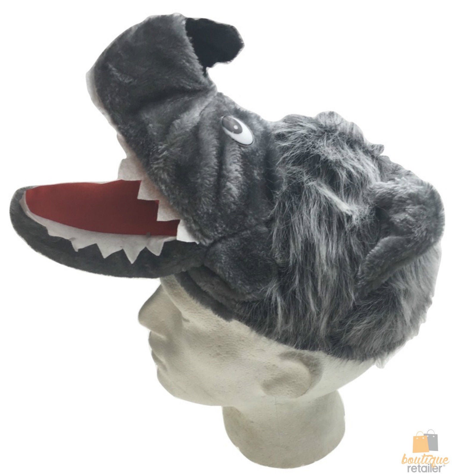 WOLF HAT Funny Party Costume Adult Childrens Animal Fancy Dress Halloween Cap-7