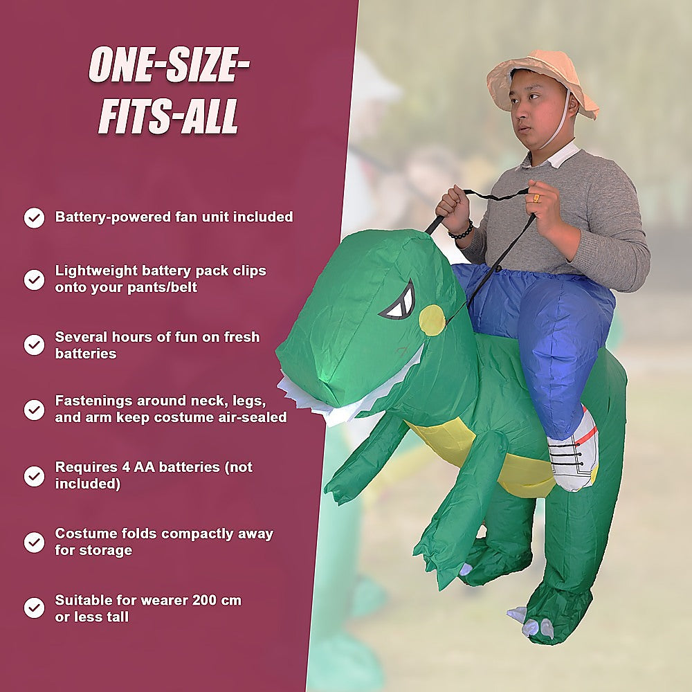 DINO Fancy Dress Inflatable Suit -Fan Operated Costume-9