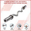 Chrome Olympic Curl Bar Barbell Heavy Duty EZ with Spring Collars-2