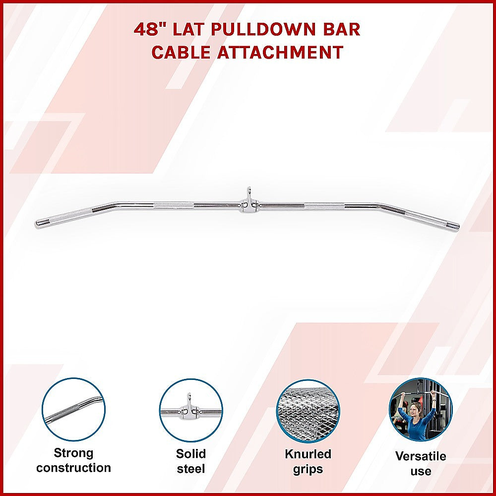 48" Lat Pulldown Bar Cable Attachment-2