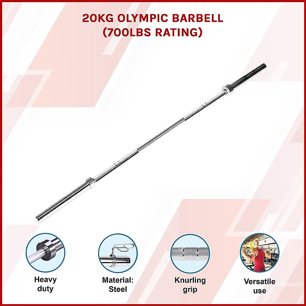 20kg Olympic Barbell (700lbs Rating)-2