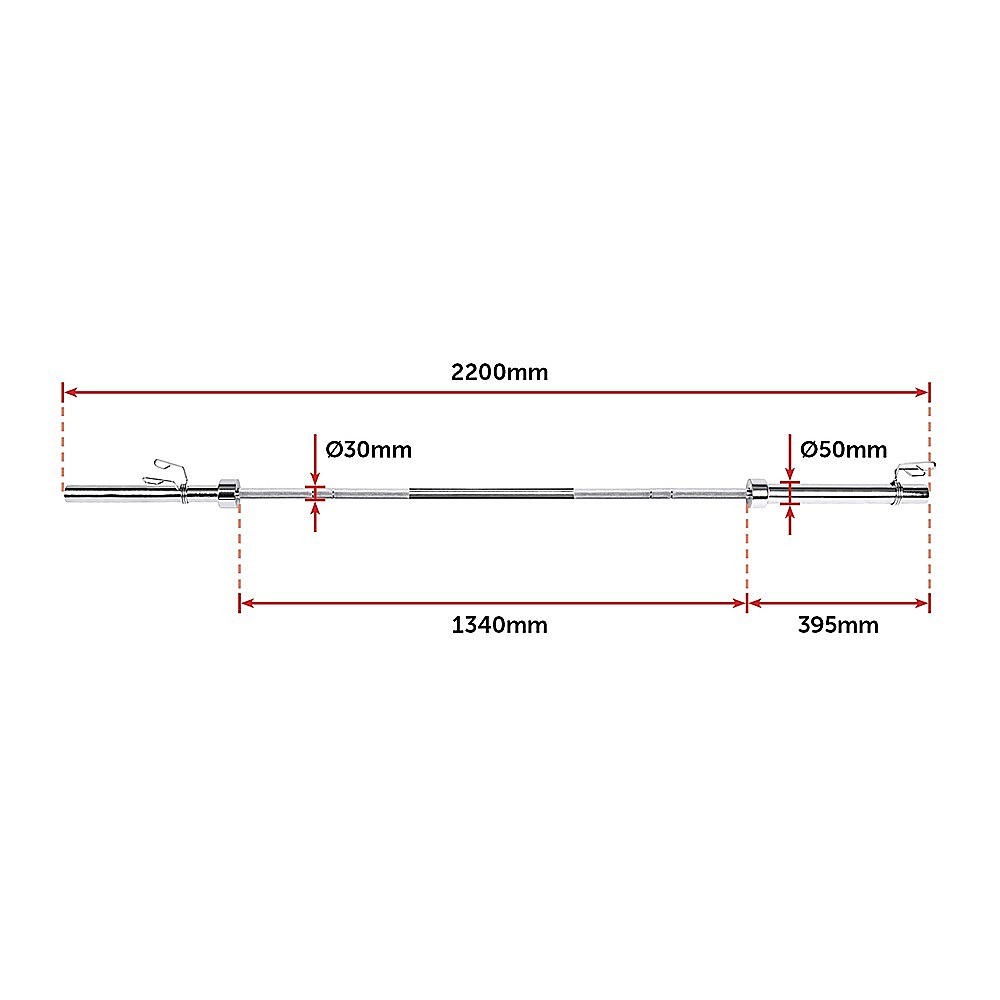 20kg Olympic Barbell (700lbs Rating)-9