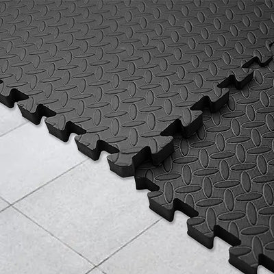 12 Tiles EVA Rubber Foam Gym Mat 60cm x 60cm 2.5cm Fitness Flooring-1