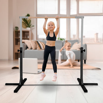 Gymnastics Training Bar Kids Adjustable Horizontal Kip Fitness Gym Equipment-1