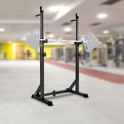 Commercial Squat Rack Adjustable Pair Fitness Exercise Weight Lifting Gym Barbell Stand-1