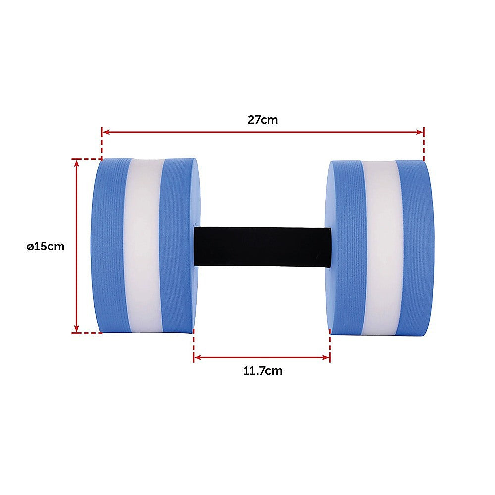 2x Water Aerobics Dumbbell EVA Aquatic Barbell Aqua Fitness-11