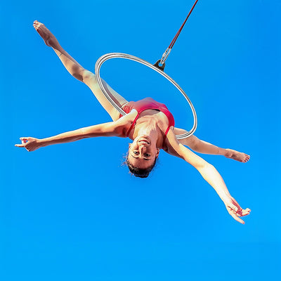 Aerial Yoga Hoop 90CM Lyra Hoop Circus Single Point Aerial Ring Set-1