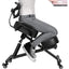 Ergonomic Kneeling Posture Chair with Backrest Adjustable Height and Casters-3