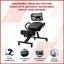 Ergonomic Kneeling Posture Chair with Backrest Adjustable Height and Casters-2