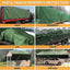 3x4M Army Heavy Duty Waterproof Canvas Tarp Tarpaulin Sun Blocked Dustproof-4