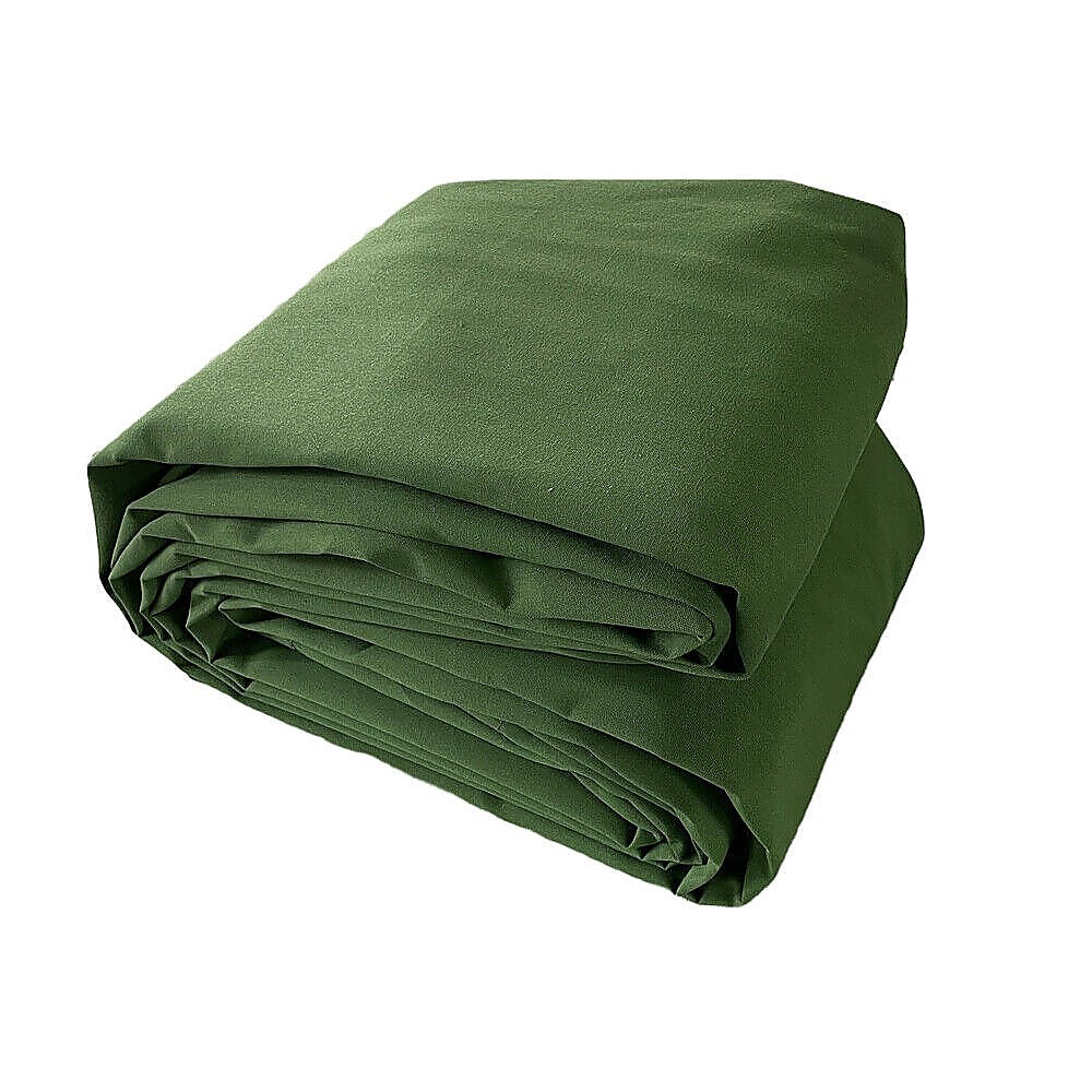 3x4M Army Heavy Duty Waterproof Canvas Tarp Tarpaulin Sun Blocked Dustproof-5