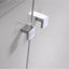 Brass Shower Door Square knob Handle in Chrome-1