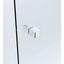 Brass Shower Door Square knob Handle in Chrome-3