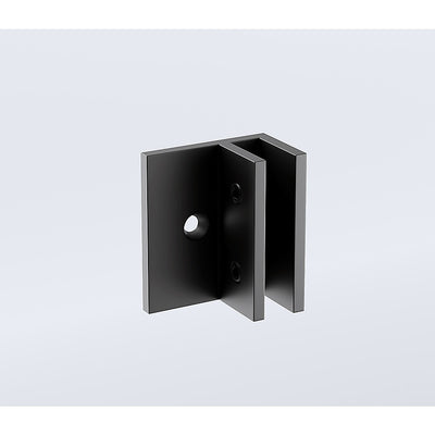 Glass-to-wall/floor Shower Screen F-bracket in Black-1