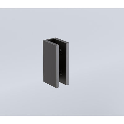 Glass-to-wall/floor Shower Screen U-bracket in Black-1