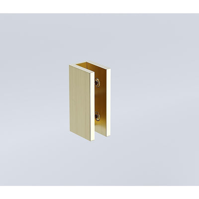 Glass-to-wall/floor Shower Screen U-bracket in Gold-1