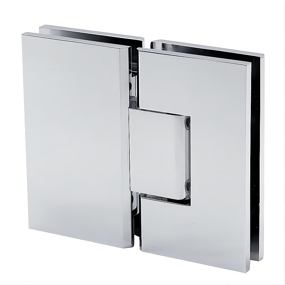 180° Stainless steel Glass-to-Glass Shower Door Hinge in Chrome-1